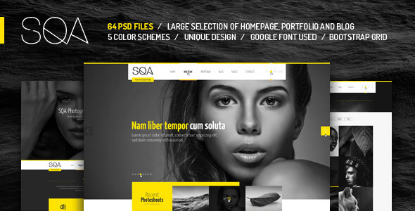 SQA Portfolio PSD Website Template