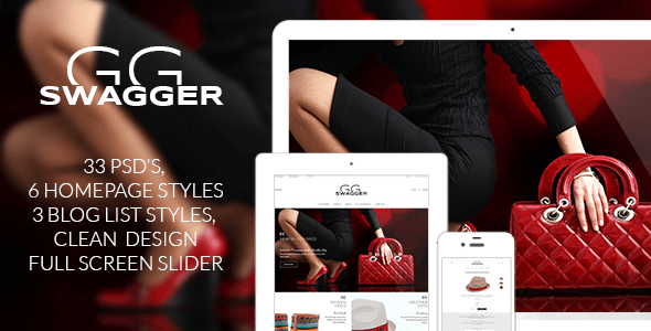 SWAGGER Blog PSD Website Template
