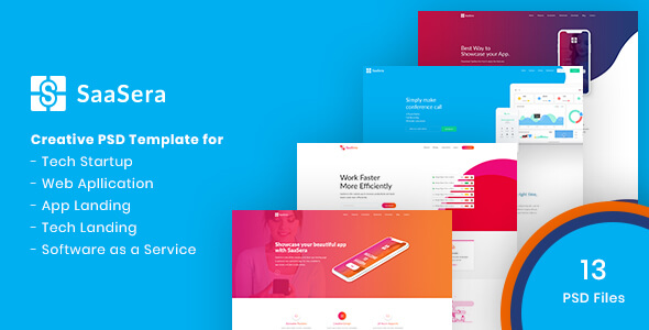 SaaSera Technology PSD Website Template