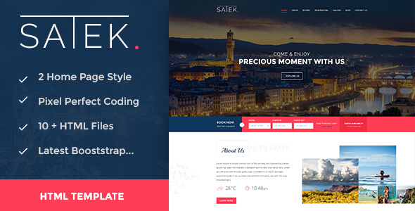 Satek Hotel HTML Website Template