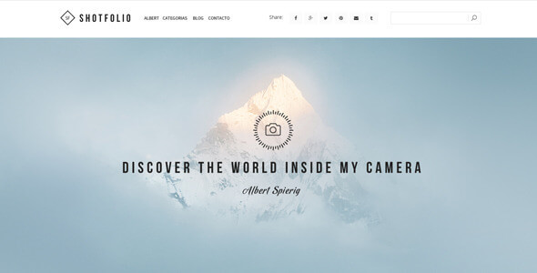 Shotfolio Portfolio PSD Website Template