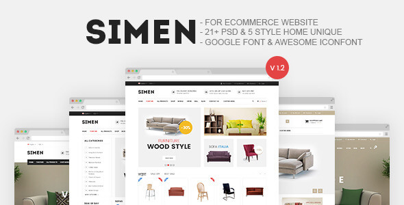 Simen Fashion PSD Website Template
