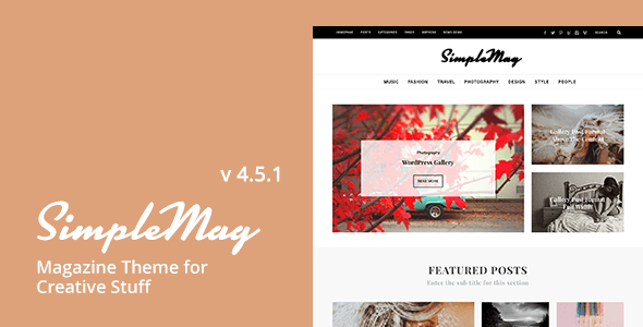 SimpleMag BB Press WordPress Theme