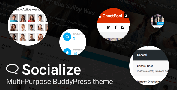 Socialize BB Press WordPress Theme