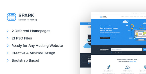 Spark Technology PSD Website Template