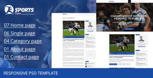 27 Best Sports PSD Website Templates – free html design