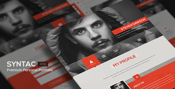 Syntac Portfolio PSD Website Template