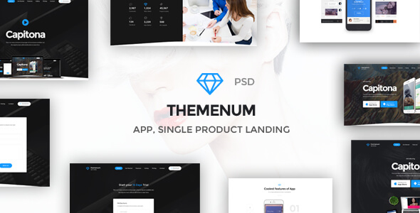 Themenum Technology PSD Website Template