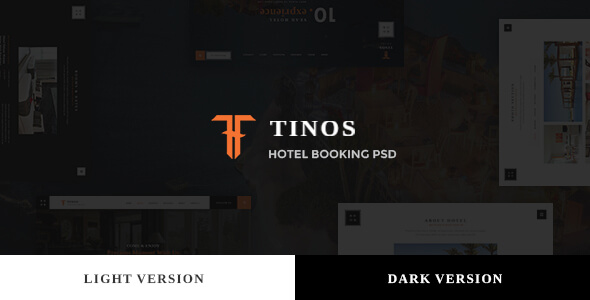 Tinos Hotel PSD Website Template