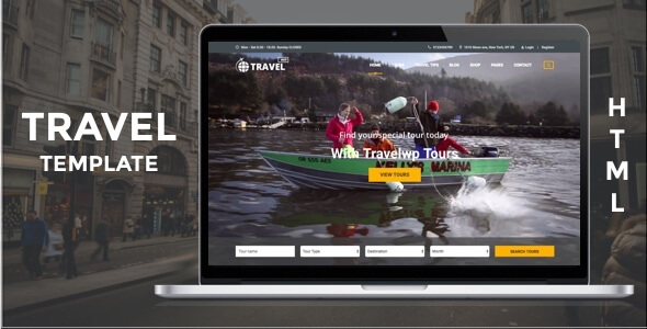 travel web page html code