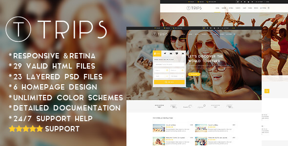 Trips Hotel HTML Website Template