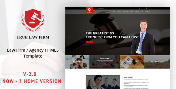 Lawyer HTML Website Templates