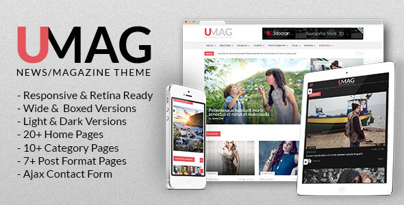 UMag Entertainment HTML Website Template