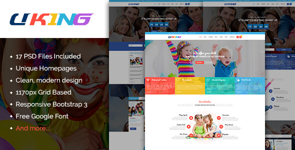 Uking Art PSD Website Template