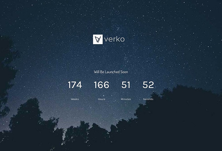 Verko Coming Soon WordPress Theme