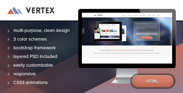 Vertex Technology HTML Website Template