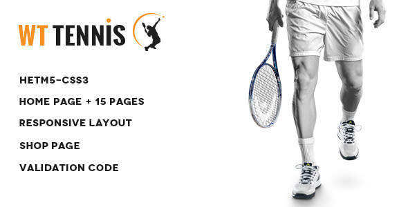 WT Tennis Entertainment HTML Website Template