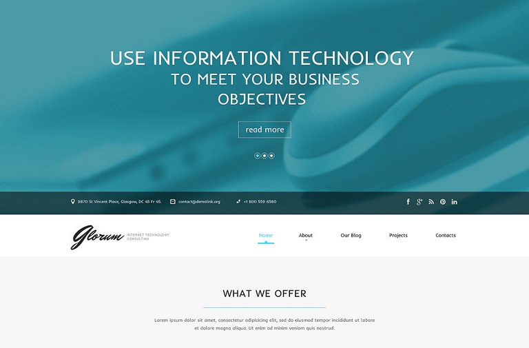 Web Development IT Company WordPress Theme