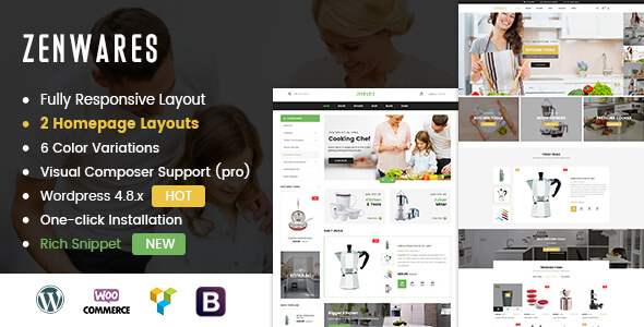 Zenwares Material Design WordPress Theme