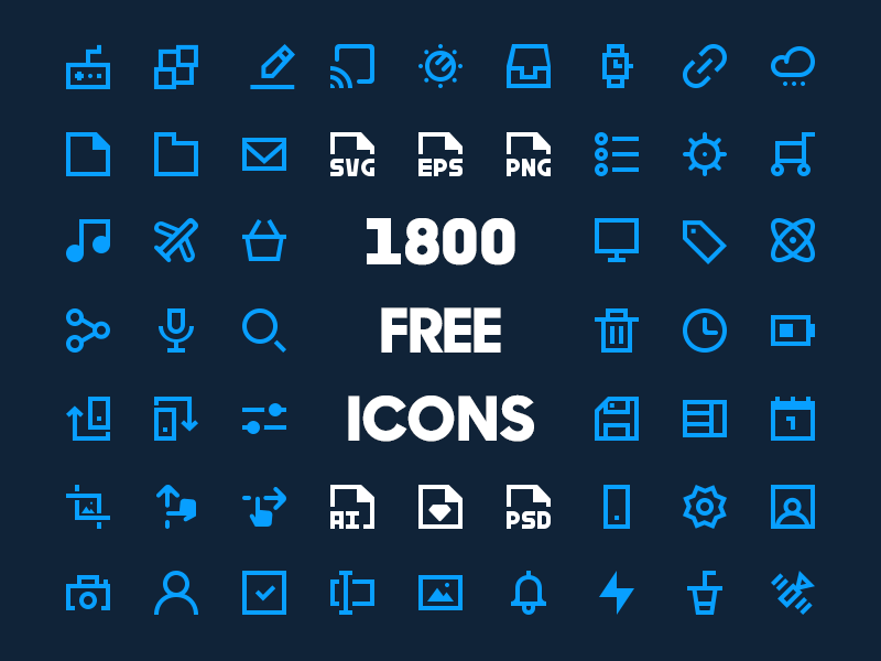 1800 Minimal Icon Pack