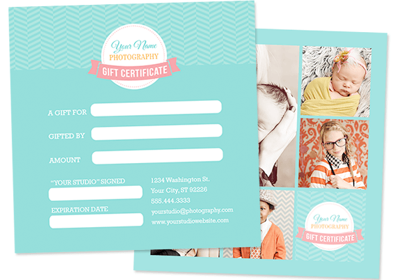 5×5 Gift Certificate Template