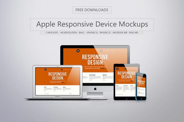 Download 20 Best Free Apple Devices Mockups | Free HTML Designs