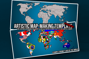 Free Map PSD Templates