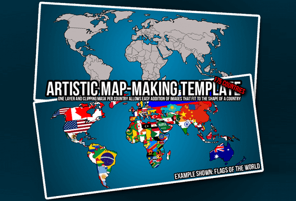 Free Map PSD Templates