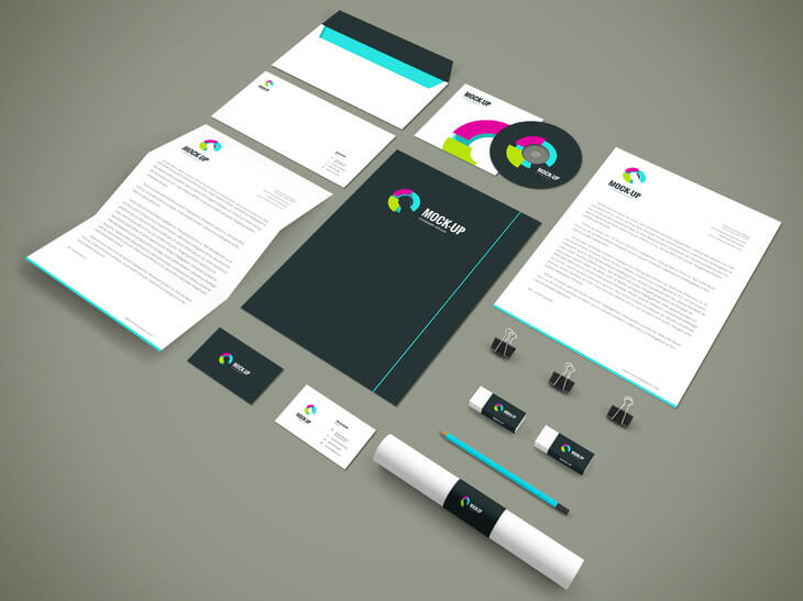 Branding stationery mockup 3