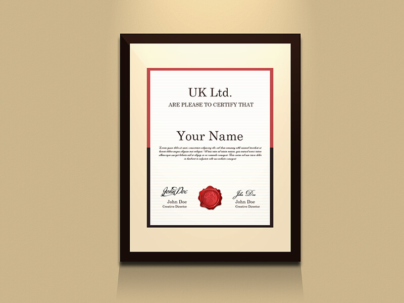 Certificate Frame