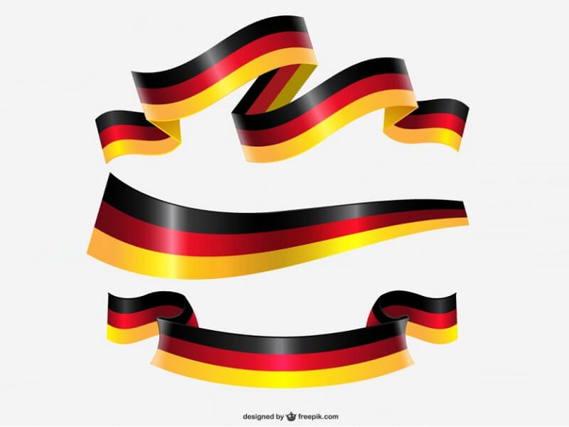 Germany Ribbon Flag