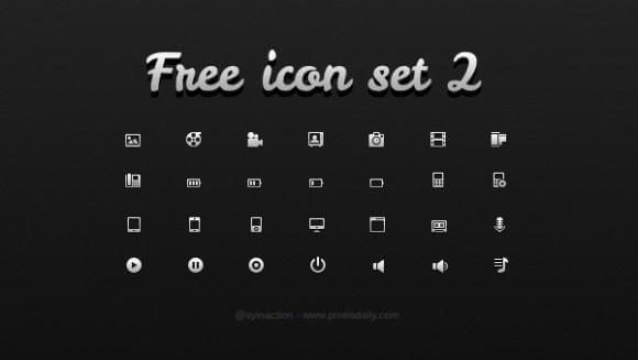 Glyph Icon Set 2 28 PSD Icons