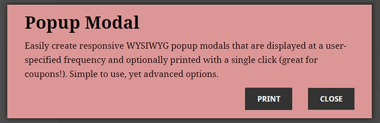 Popup Modal