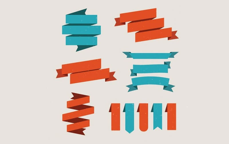 Set Of Vector Ribbons