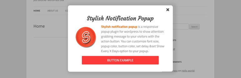 Stylish Notification Popup