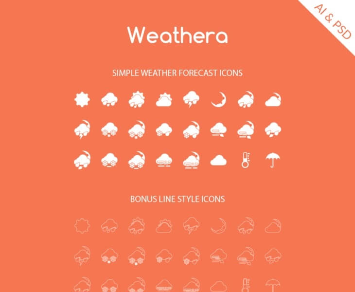 Weathera: Free Icon Sets