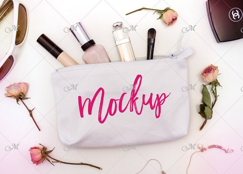 White Cosmetic Bag