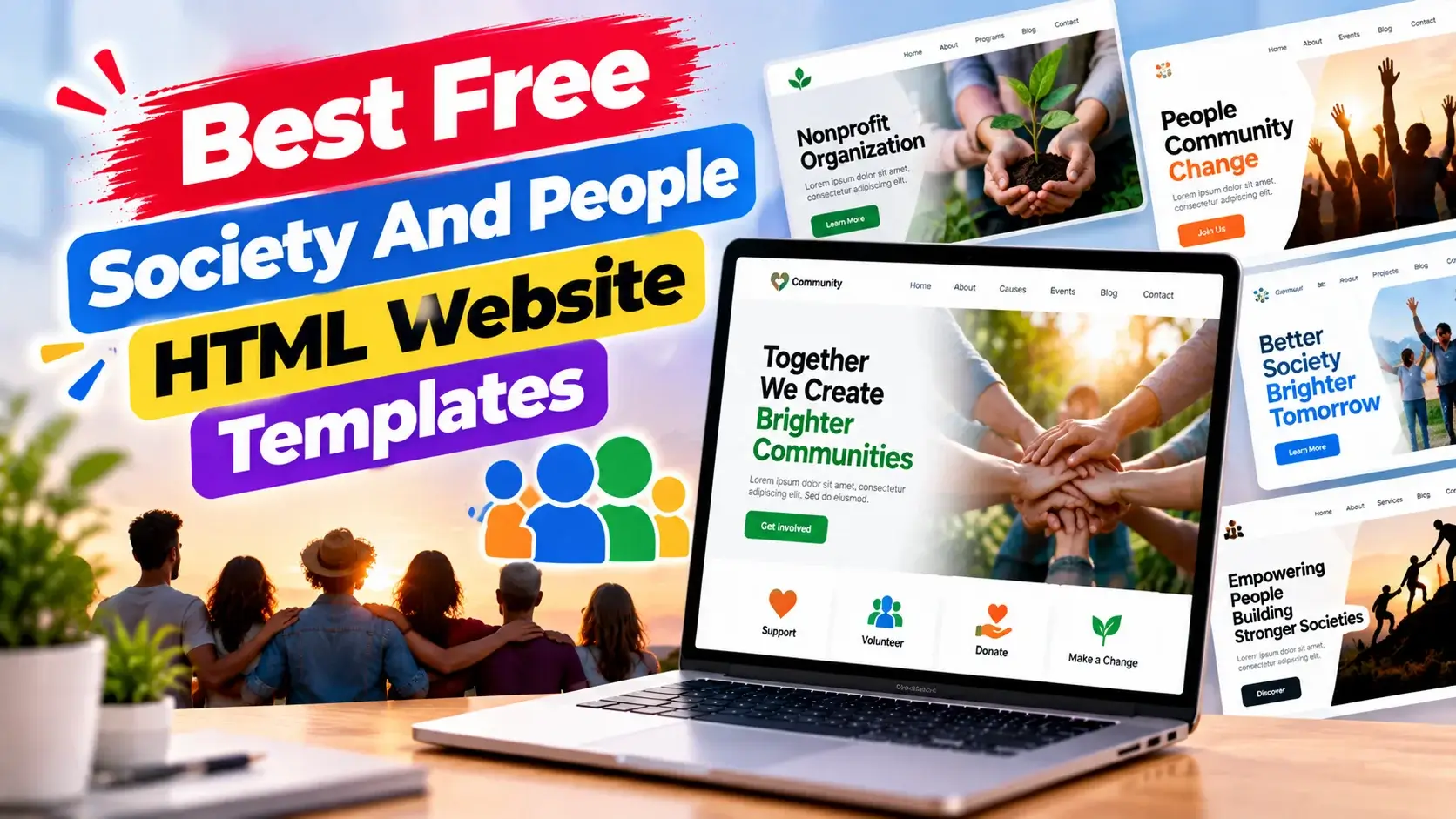 Best Free Society and People HTML Website Templates