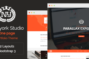 Parallax PSD Website Templates