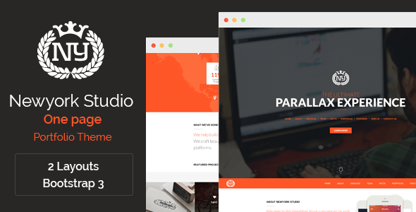 Parallax PSD Website Templates