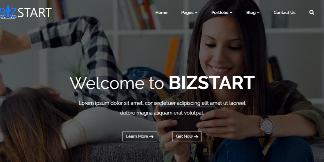 bizstart free wordpress theme