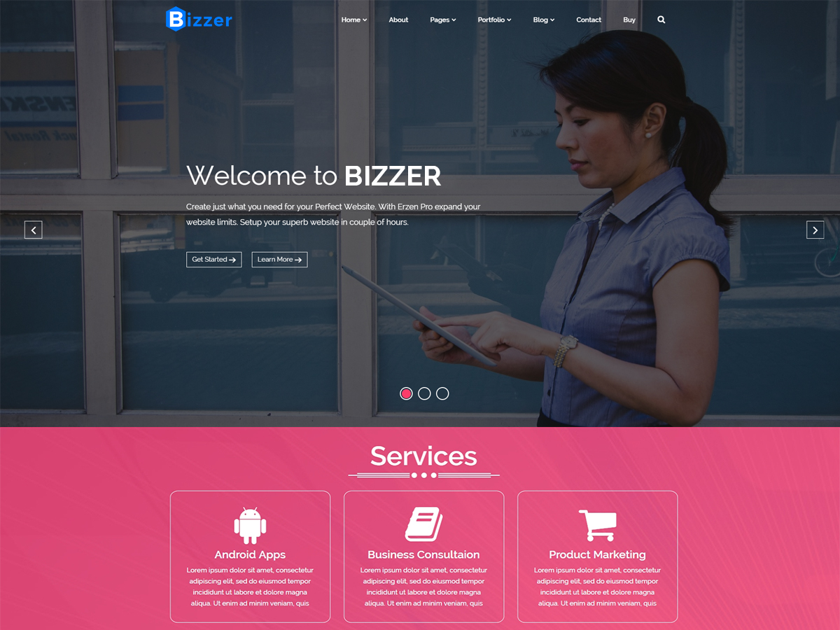 Bizstart Free Wordpress Theme
