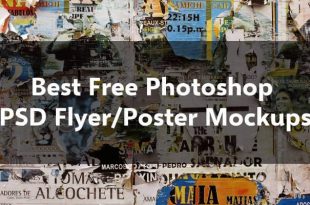 Free Photoshop PSD Flyer/Poster Mockups