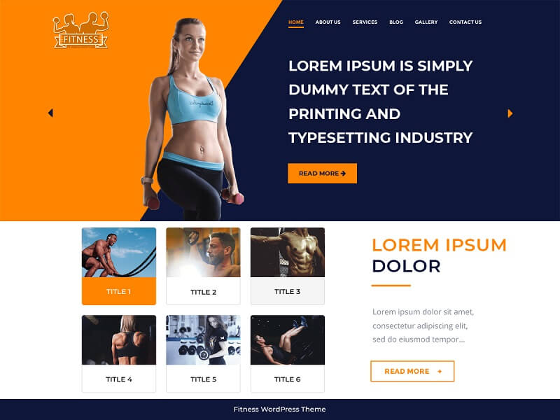 The WP Fitness: Free Fitness Gym WordPress Themes