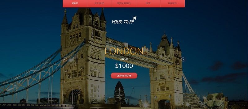 Travel Agency Responsive HTML Template