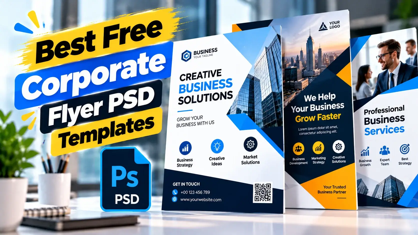 Best Free Corporate Flyer PSD Templates
