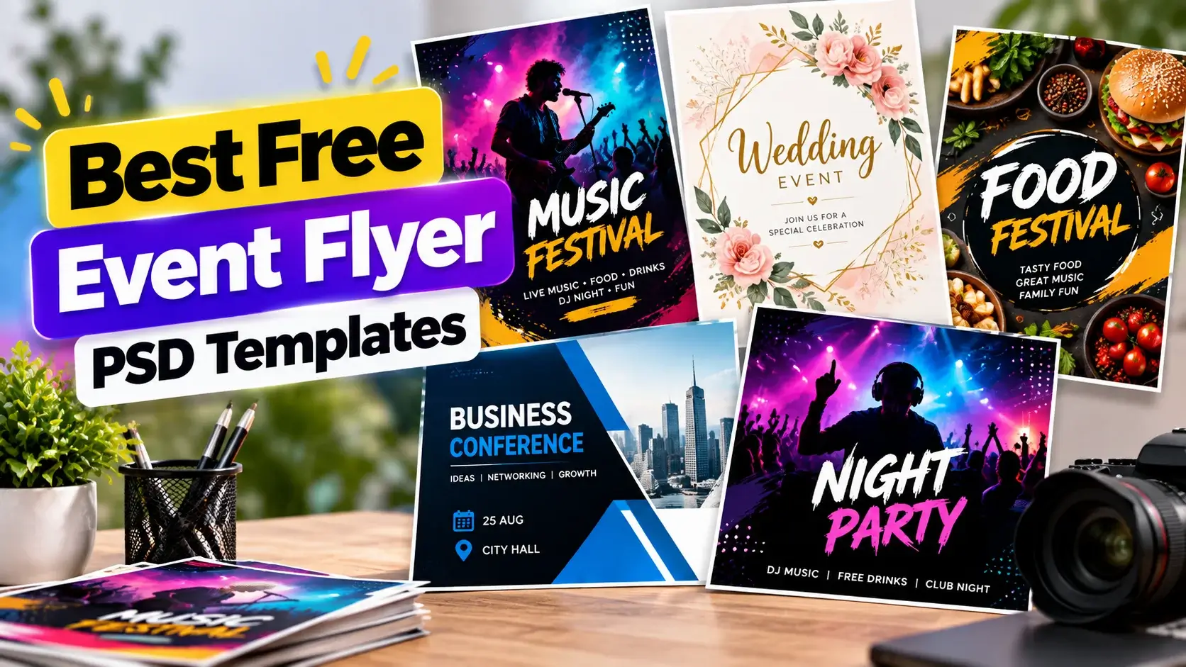 Best Free Event Flyer PSD Templates for Creative Designs