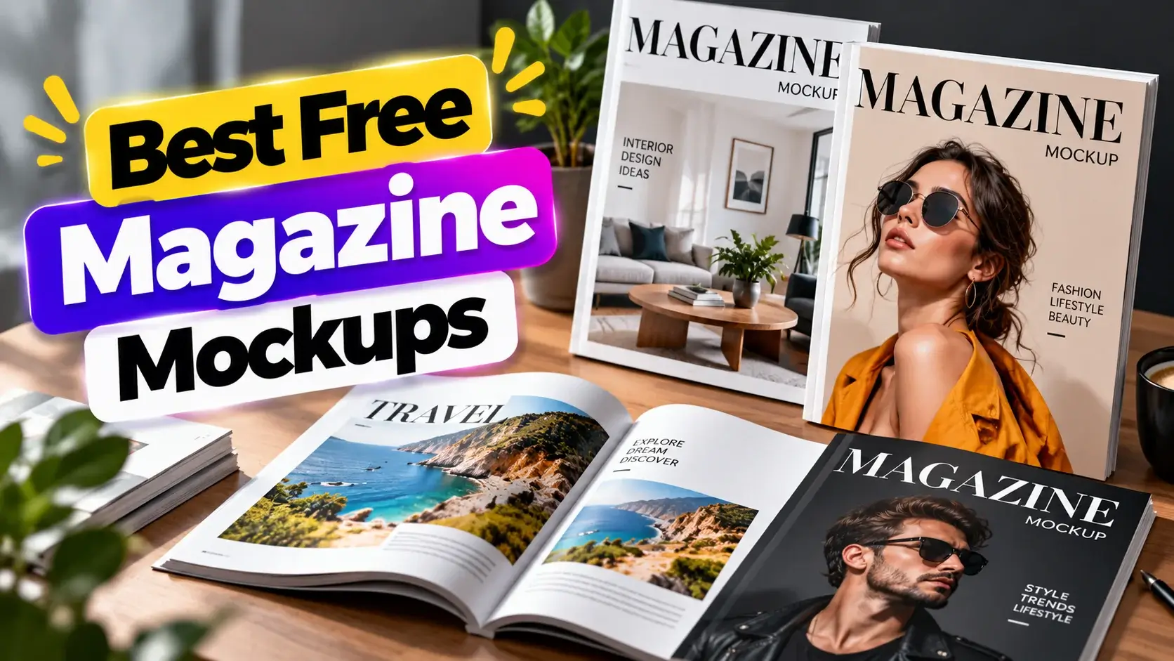 Best Free Magazine Mockups for Creative Designs