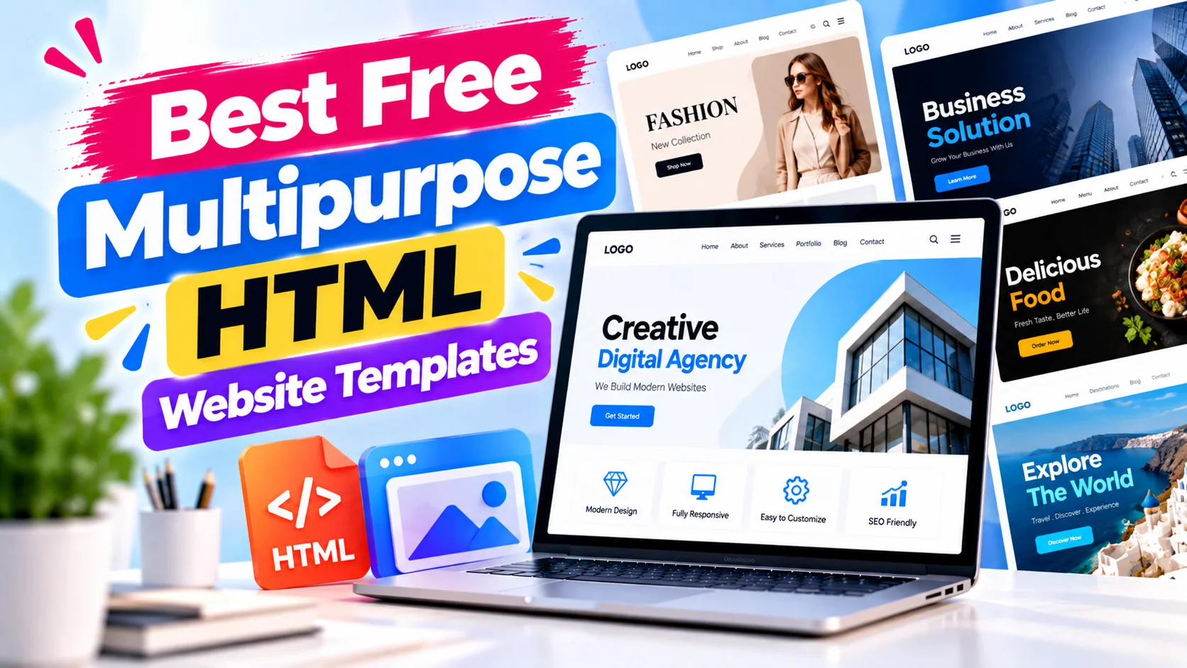 Best Free Multipurpose HTML Website Templates