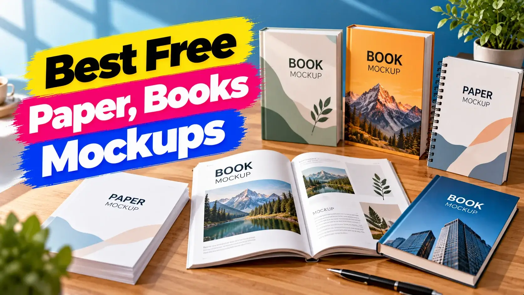 Best Free Paper and Book Mockups for Creative Designs